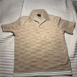 Kith Beige Textured Polo